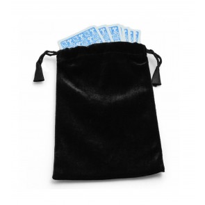 Large Black Velvet Tarot/Angel Card Bag
