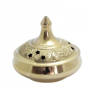 Brass Incense Bowl Star Design