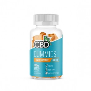 CBDFX Hemp Gummies Hair Support Biotin 300mg 60 gummies