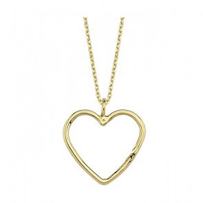 Ana Dyla Cupido Heart Necklace 14Ct Gold