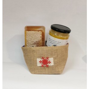 Local Honey Man British Golden Honey & Honeycomb Gift Set