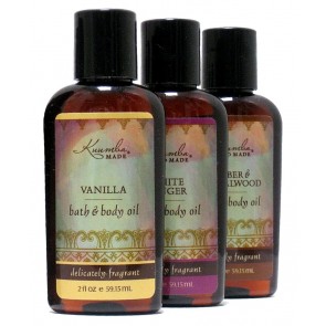 Kuumba Made Organic Trio Bath & Body Oil Travel Set 