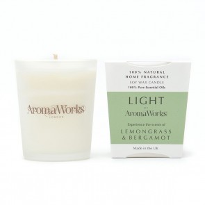 Aromaworks Light Range Lemongrass & Bergamot Candle 10cl Small