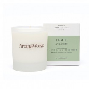 Aromaworks Light Range Lemongrass & Bergamot Candle 30cl Medium