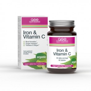 GSE Organic Iron & Vitamin C Complex 60 Cps