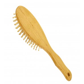 Forsters Beech Oval Hairbrush Round Pin Large