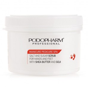 Podopharm Professional Hands & Feet Salt & Sugar Scrub Shea Butter & Goji 600g