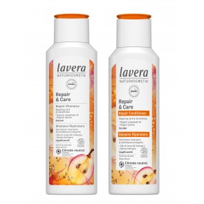 Lavera Repair & Care Shine Shampoo & Conditioner Set