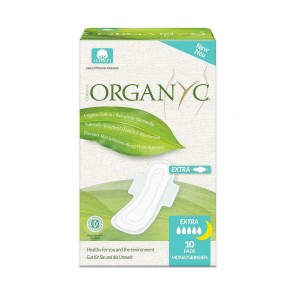 Organyc Organic Extra & Overnight Pads 10 X Pack