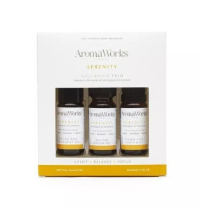Aromaworks Serenity Wellbeing Lemongrass & Geranium Oils Trio