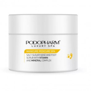 Podopharm Professional Hands & Feet Salt & Sugar Scrub Vitamins A & Minerals 400g