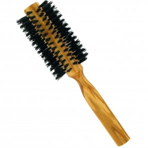 Forsters Round Boar Bristle Hair Brush Olive Wood