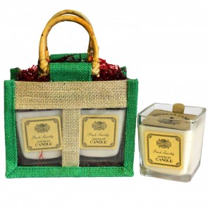 Soy Fruity Candles in Jute Bag Gift Set