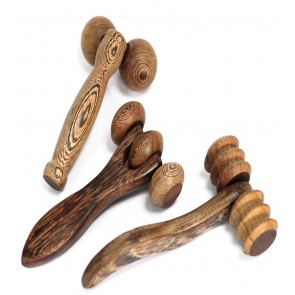 Redwood Carved Wooden Massage Roller 
