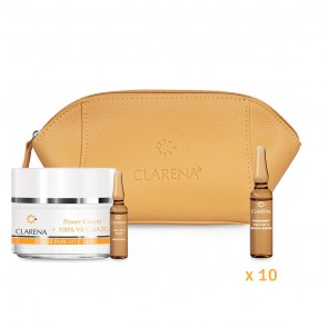 Clarena Vitamin C Cream & Overnight Serum Vials Bag Gift Set
