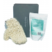 Natural Spa Factory Bladderwrack & Peppermint Body Scrub & Sisal Glove Gift Set